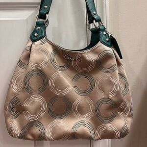 Coach F21920 Ashley Op Art dotted Hobo bag